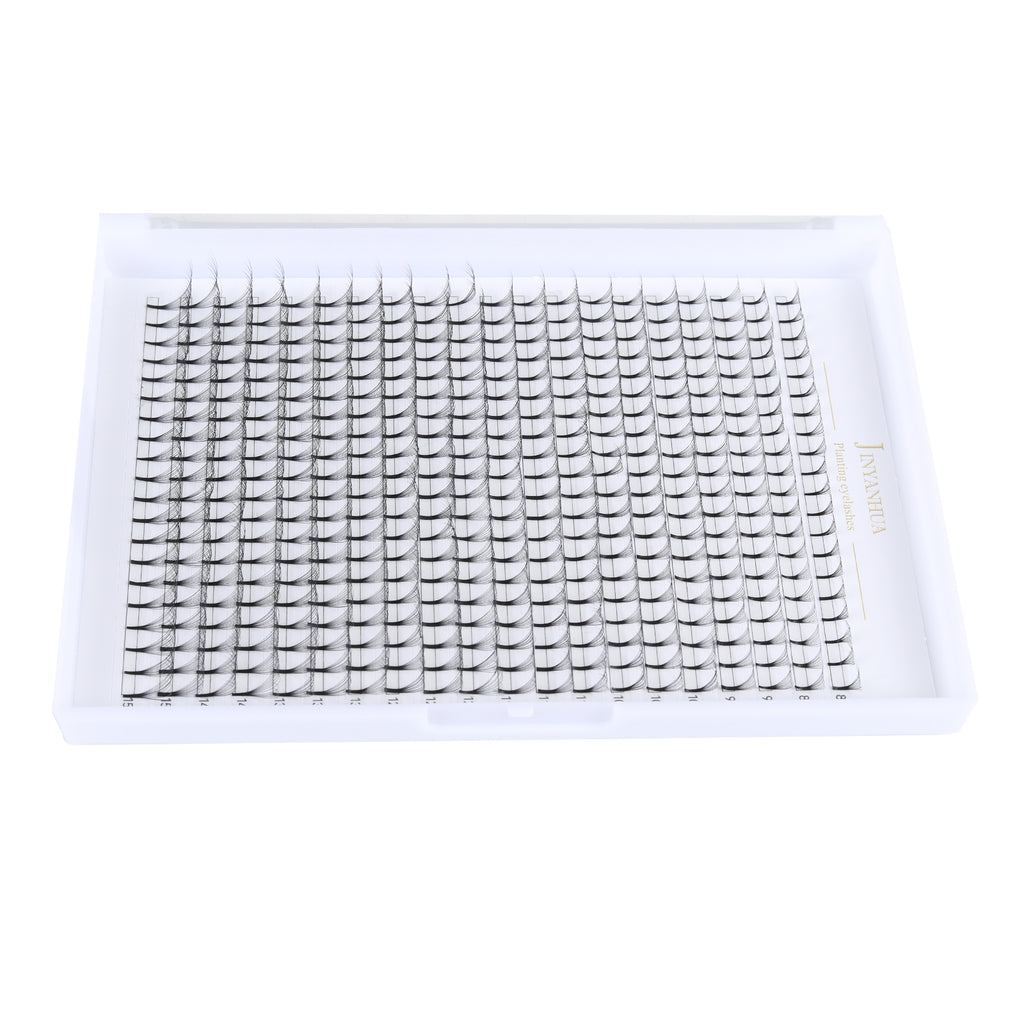 JINYANHUA 8-15mm Mixed Long Stems 0.07mm 9D Large Capacity