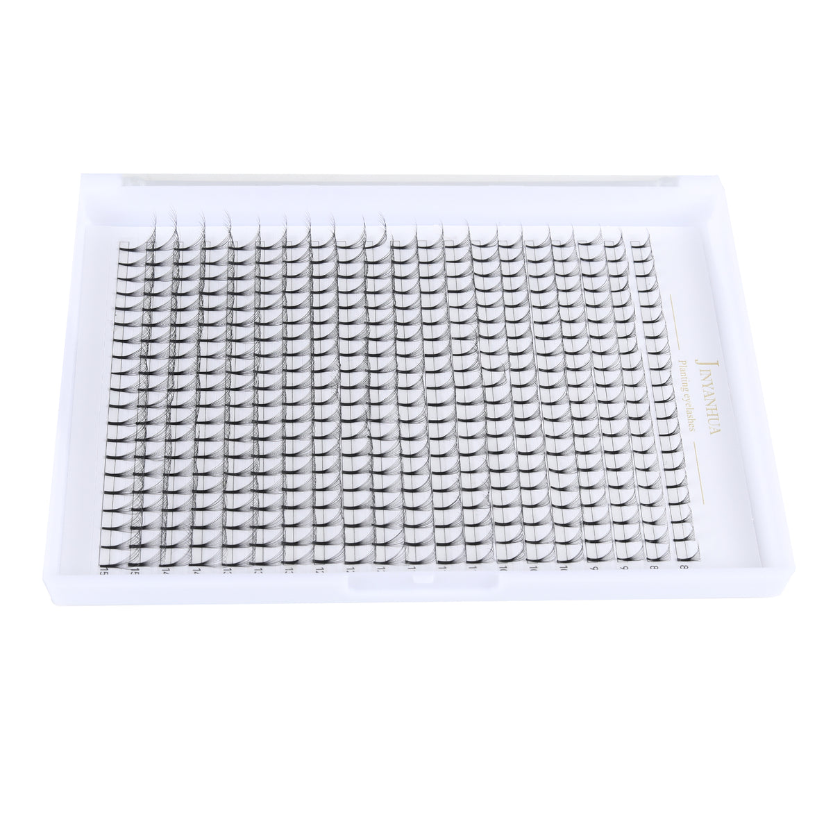 JINYANHUA 8-15mm Mixed Long Stems 0.07mm 9D Large Capacity