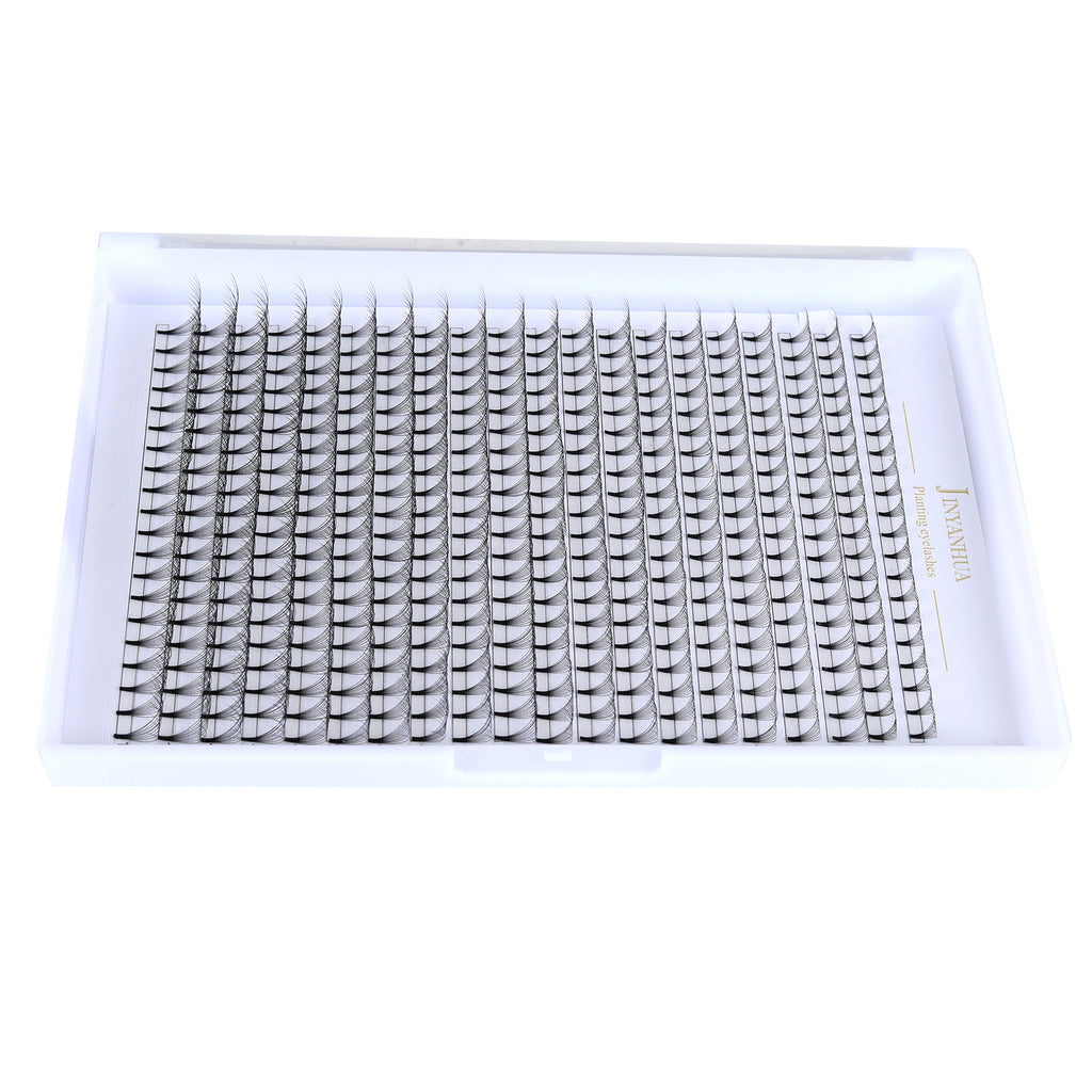 JINYANHUA 8-15mm Mixed Long & Short Stalks 0.07mm 10D Flat Tip Large Capacity