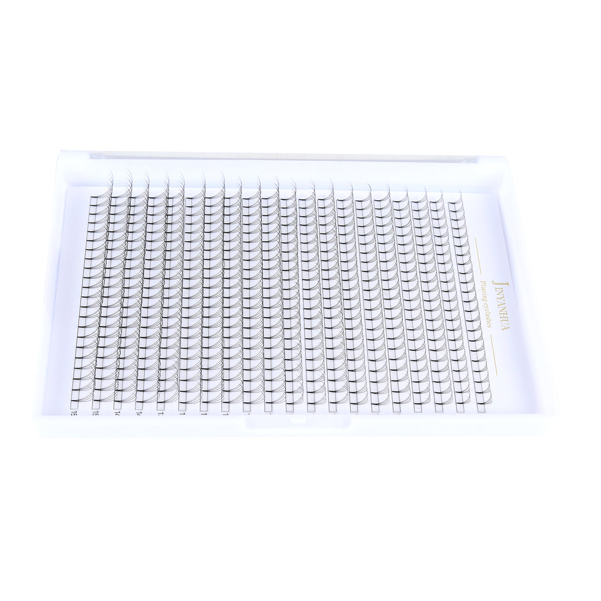 JINYANHUA 8-15mm Mixed Long & Short Stalks 0.07mm 4D Flat Tip Large Capacity