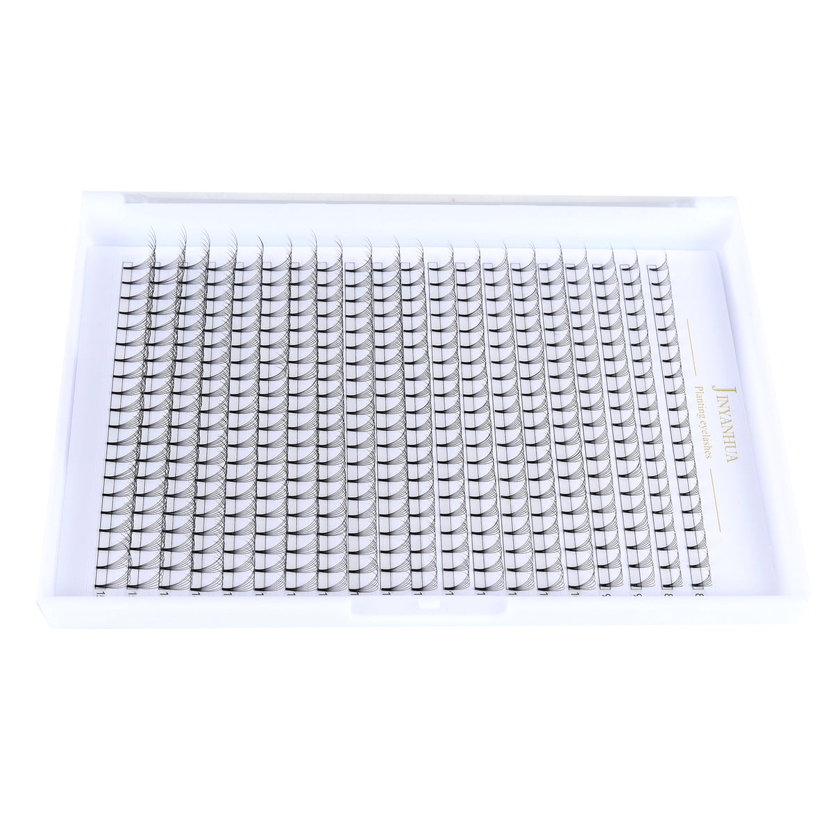 JINYANHUA 8-15mm Mixed Long & Short Stalks 0.07mm 6D Flat Tip Large Capacity