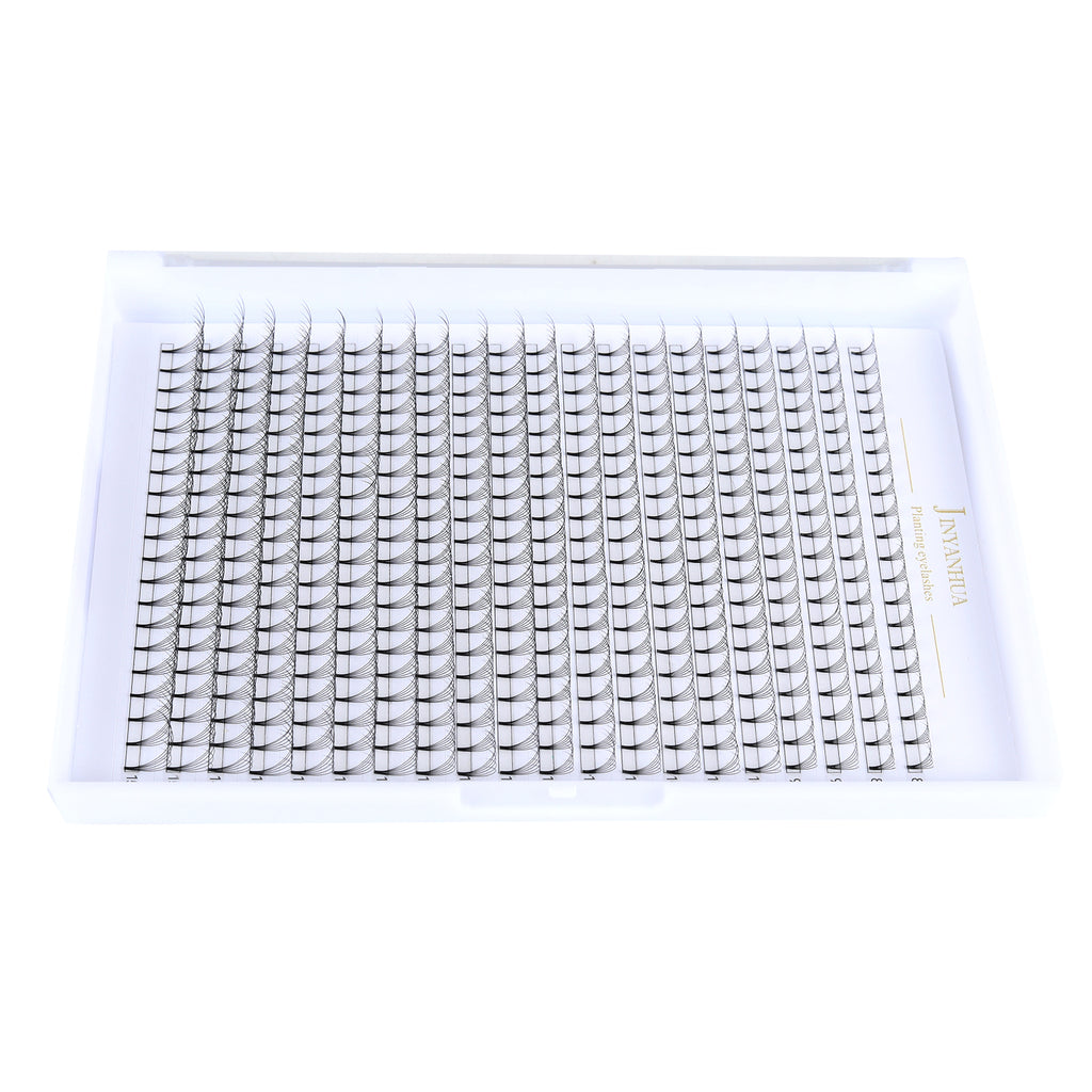 JINYANHUA 6D Mixed Length 0.1mm Thick Short Stems Large Capacity