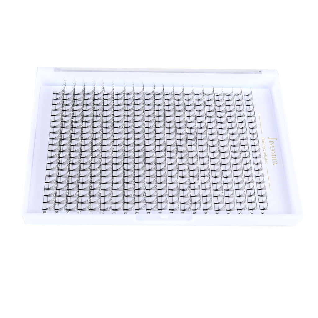 JINYANHUA 8-15mm Mixed Long & Short Stalks 0.07mm 9D Flat Tip Large Capacity