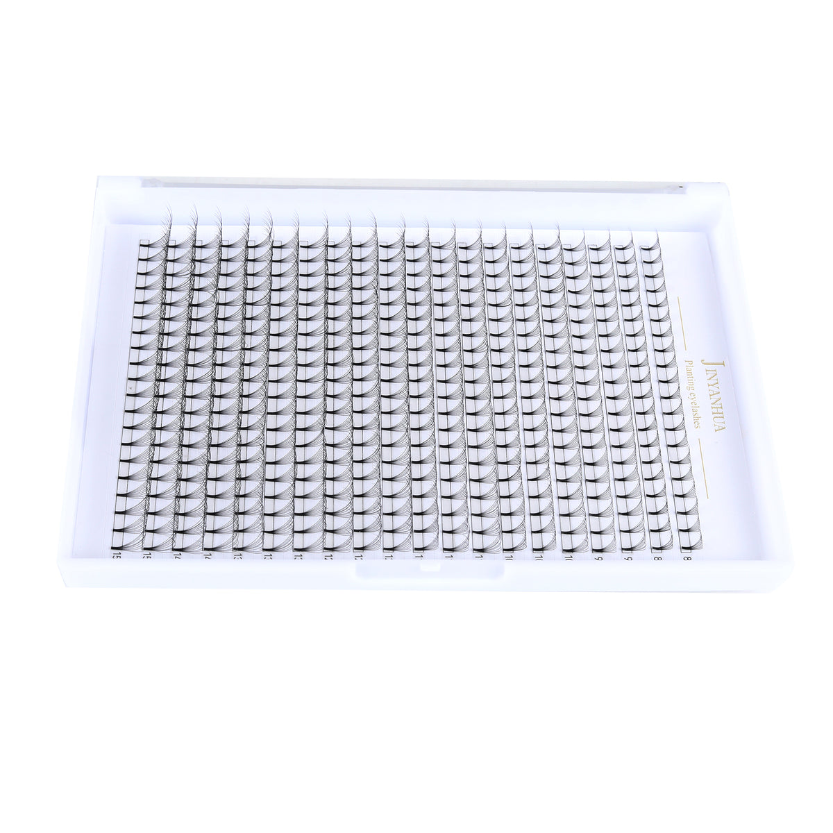 JINYANHUA 8-15mm Mixed Long & Short Stalks 0.07mm 9D Flat Tip Large Capacity