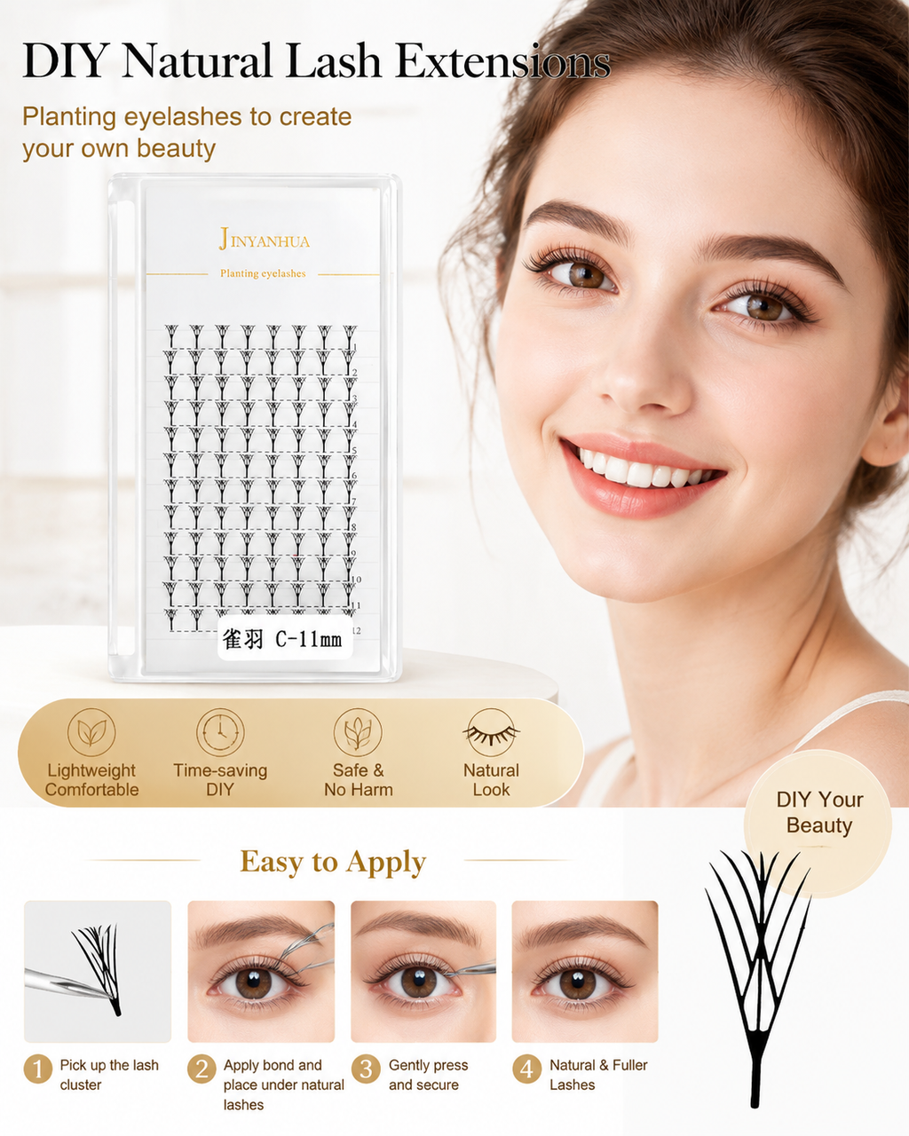 JINYANHUA Laser Print-Sparrow Feather