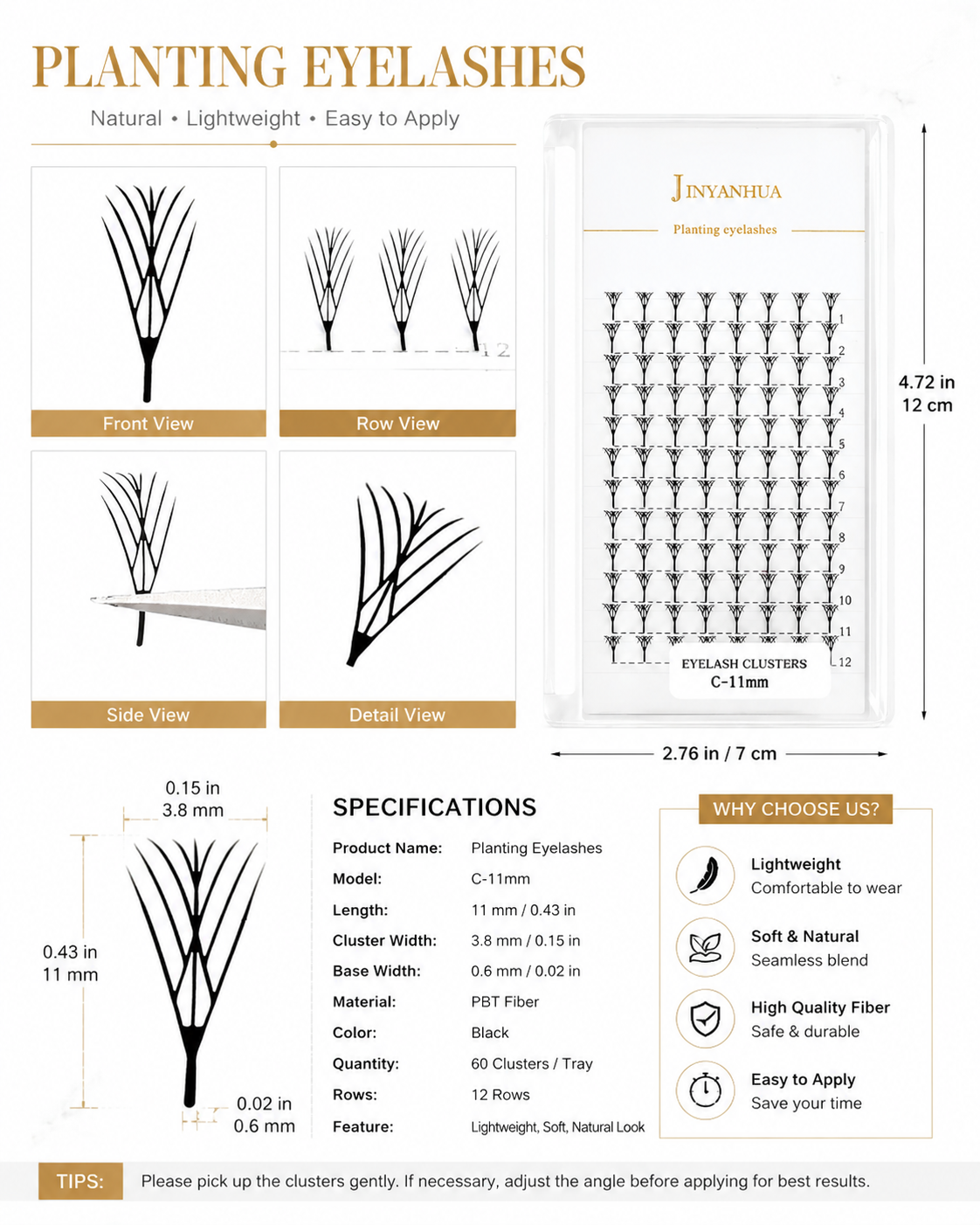 JINYANHUA Laser Print-Sparrow Feather