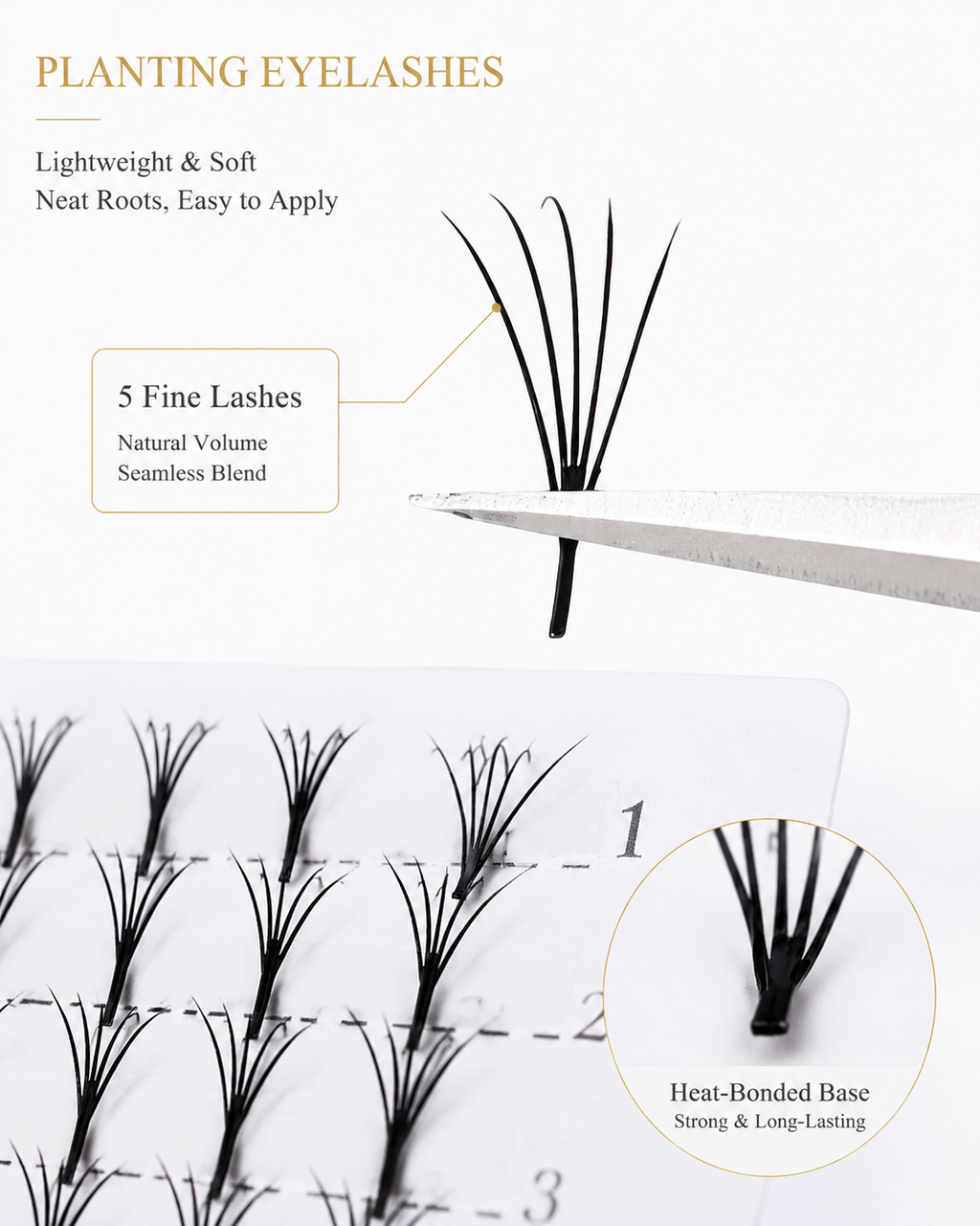 JINYANHUA Laser Print-Spire 5-Leaf Clover