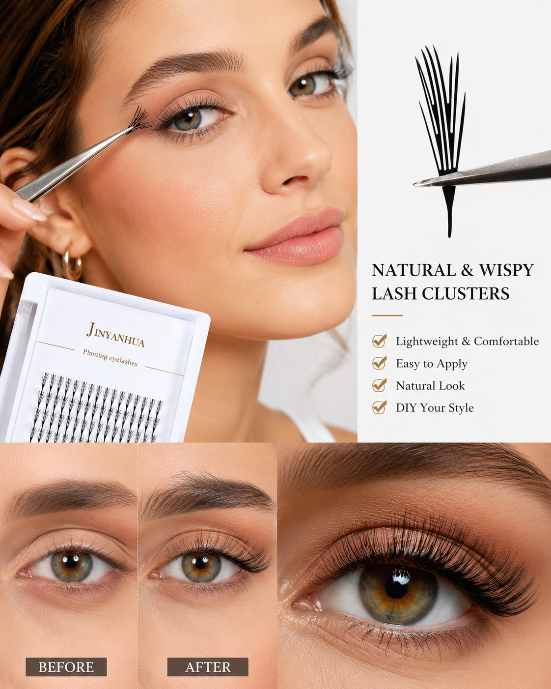 JINYANHUA Laser Print-Fine Feather