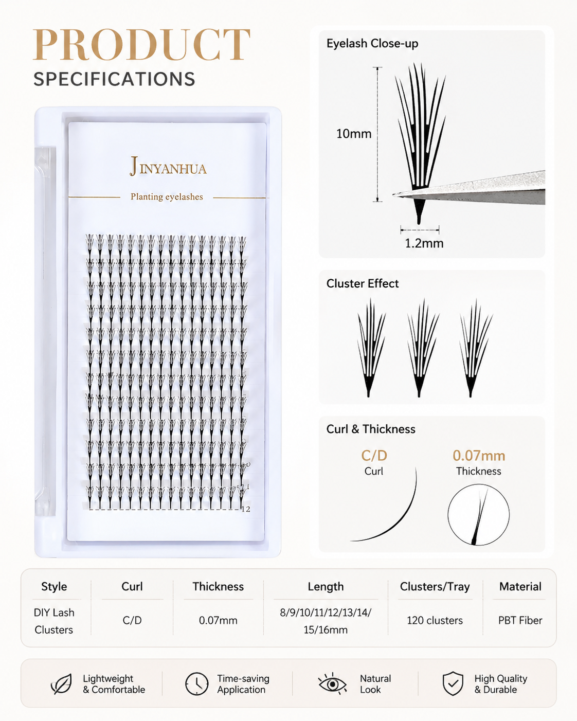 JINYANHUA Laser Print-Fine Feather