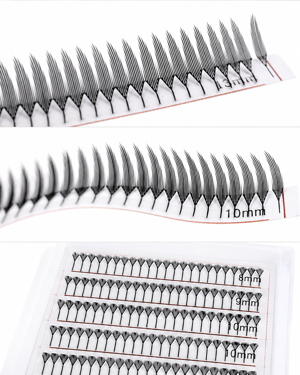 JINYANHUA Mixed Length 8-15mm Lashes-TopTip