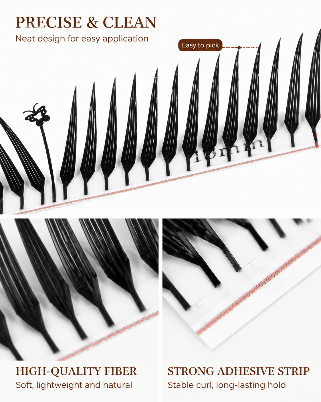 JINYANHUA Mixed Length 8-15mm Lashes-Butterfly