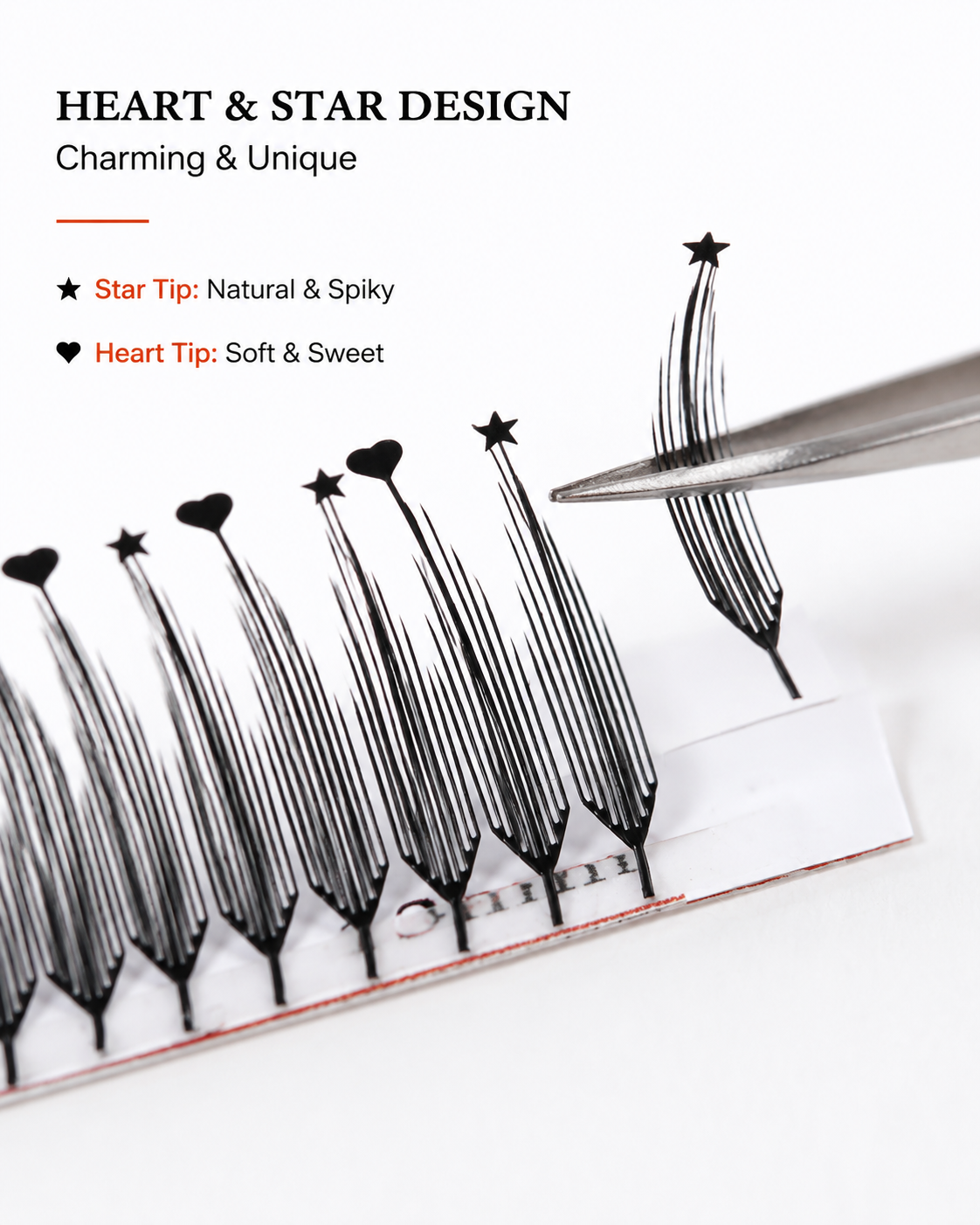 JINYANHUA Mixed Length 8-15mm Lashes-HeartStar