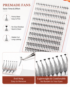 JINYANHUA Mixed Length 8-15mm Lashes-HeartStar
