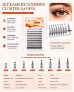 JINYANHUA Mixed Length 8-15mm Lashes-HeartStar