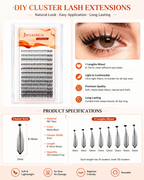JINYANHUA Mixed Length 8-15mm Lashes-HeartStar