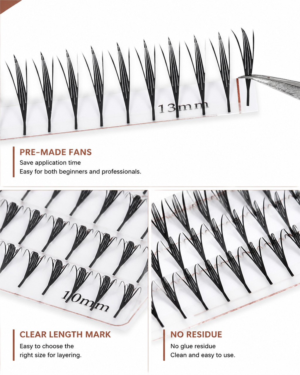JINYANHUA Mixed Length 8-15mm Lashes-Wing4