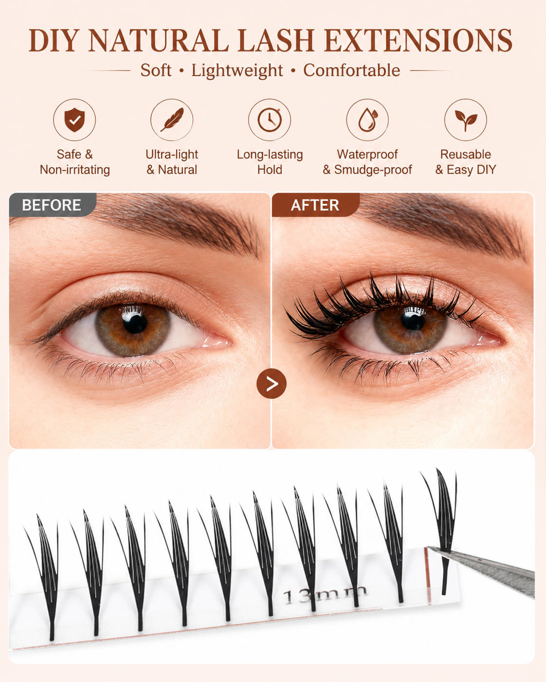 JINYANHUA Mixed Length 8-15mm Lashes-Wing4