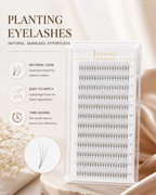 JINYANHUA 0.05mm 3D Tapered Long Stem False Lashes