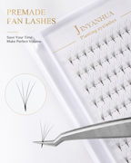 JINYANHUA 0.05mm 5D Tapered Long Stem False Lashes
