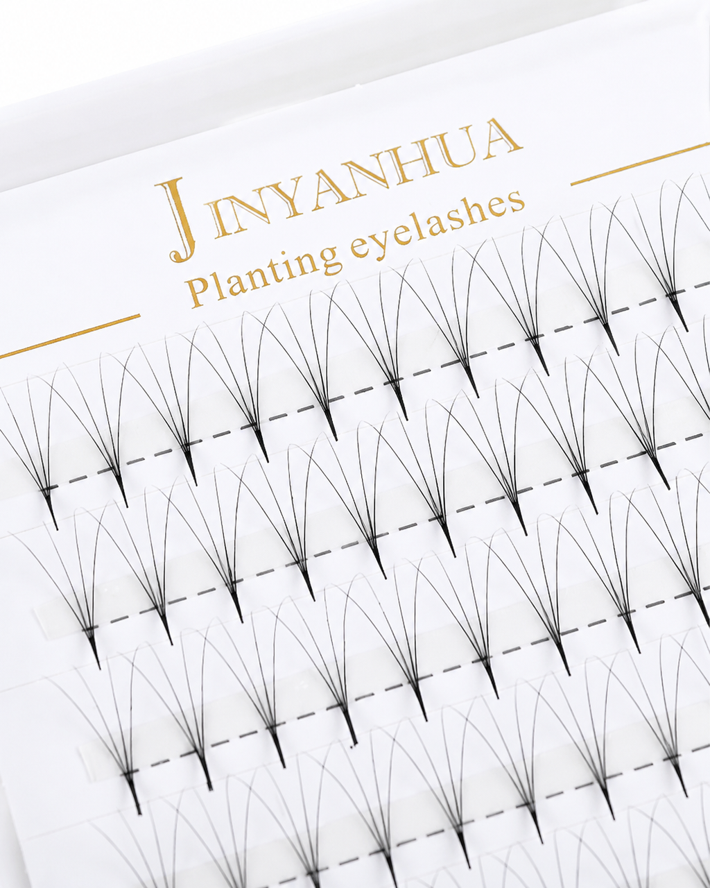 JINYANHUA 0.05mm 5D Tapered Long Stem False Lashes
