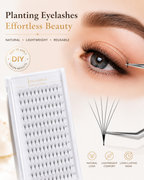 JINYANHUA 0.05mm 6D Tapered Long Stem False Lashes