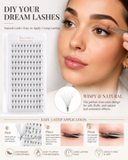 JINYANHUA 0.05mm 7D Tapered Long Stem False Lashes