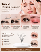 JINYANHUA 0.05mm 10D Tapered Long Stem False Lashes