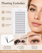 JINYANHUA 0.05mm 12D Tapered Long Stem False Lashes