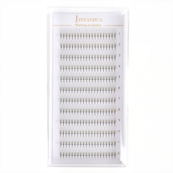 JINYANHUA 0.05mm 3D Tapered Long Stem False Lashes