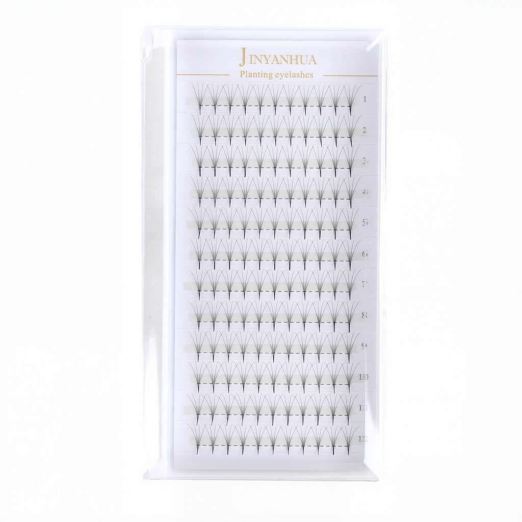 JINYANHUA 0.05mm 5D Tapered Long Stem False Lashes