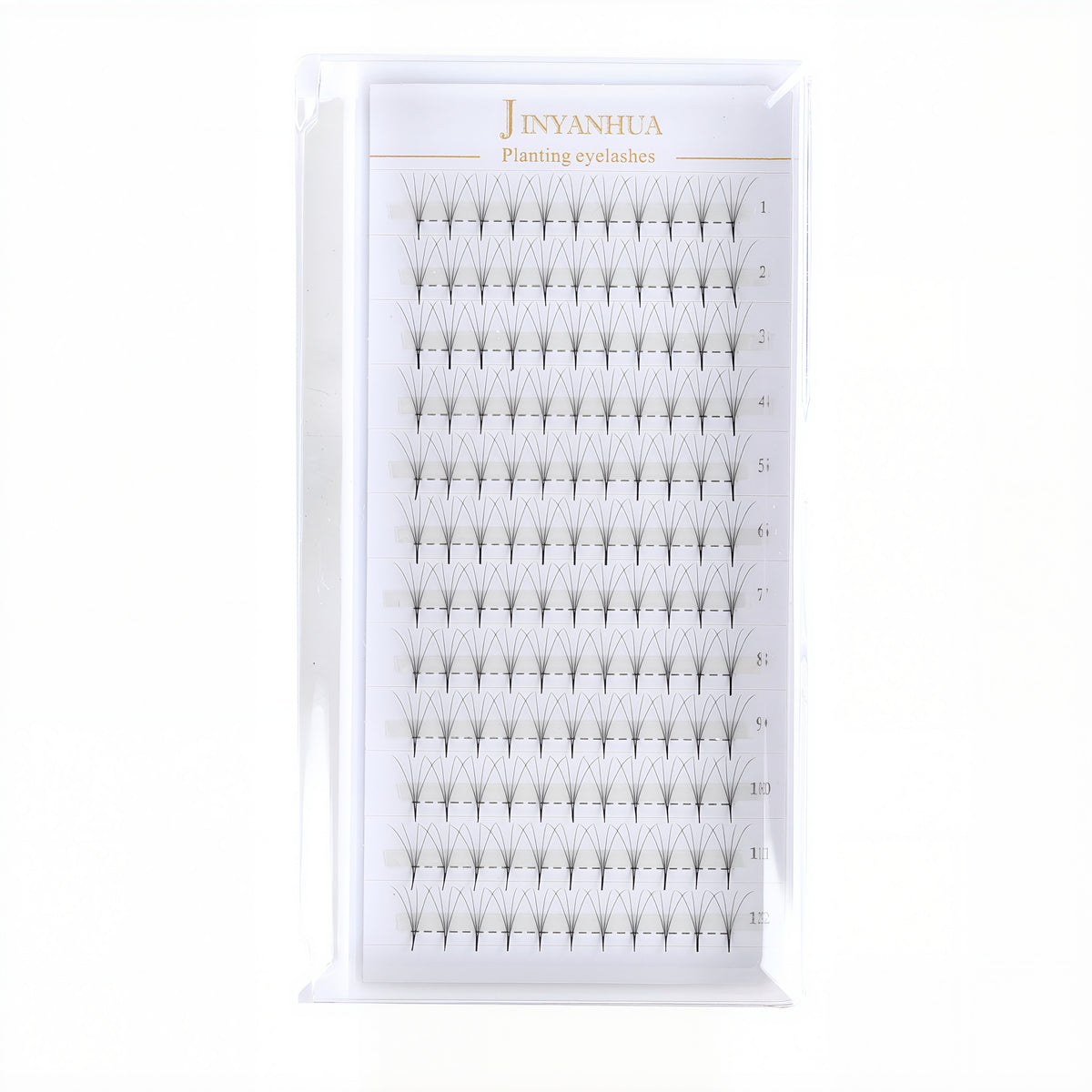 JINYANHUA 0.05mm 5D Tapered Long Stem False Lashes
