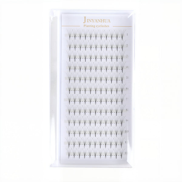 JINYANHUA 0.05mm 5D Tapered Long Stem False Lashes
