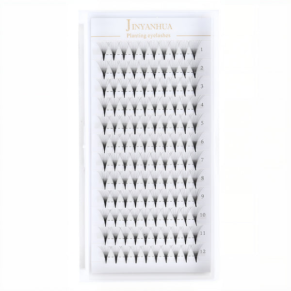 JINYANHUA 0.05mm 12D Tapered Long Stem False Lashes